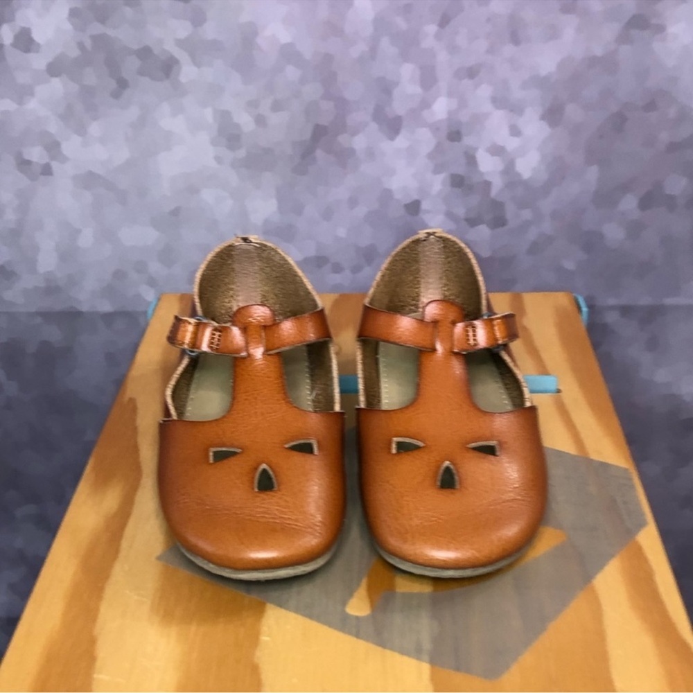 Zara Tan Kids Dress Shoes